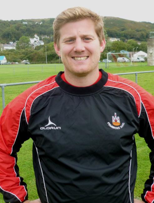Dan Colley - push-over try for Tenby Dan Colley - push-over try for Tenby